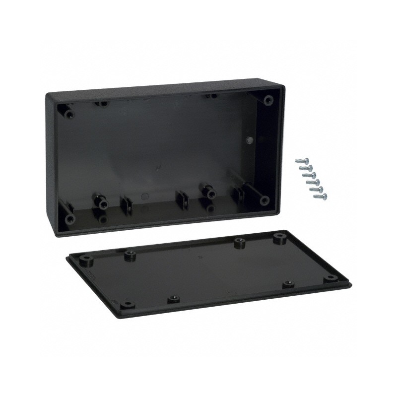 1 pcs : 052,BK - BOX ABS BLACK 5.62'L X 3.25'W