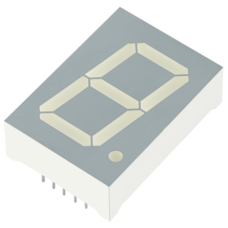 4 pcs - SA10-21CGKWA Kingbright 7-Segment LED Display, CA Green 95 mcd RH DP 25.4mm