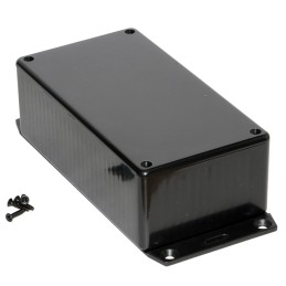 1 pcs : 1591DF2SBK - BOX PLASTIC BLK 5.89'L X 3.15'W