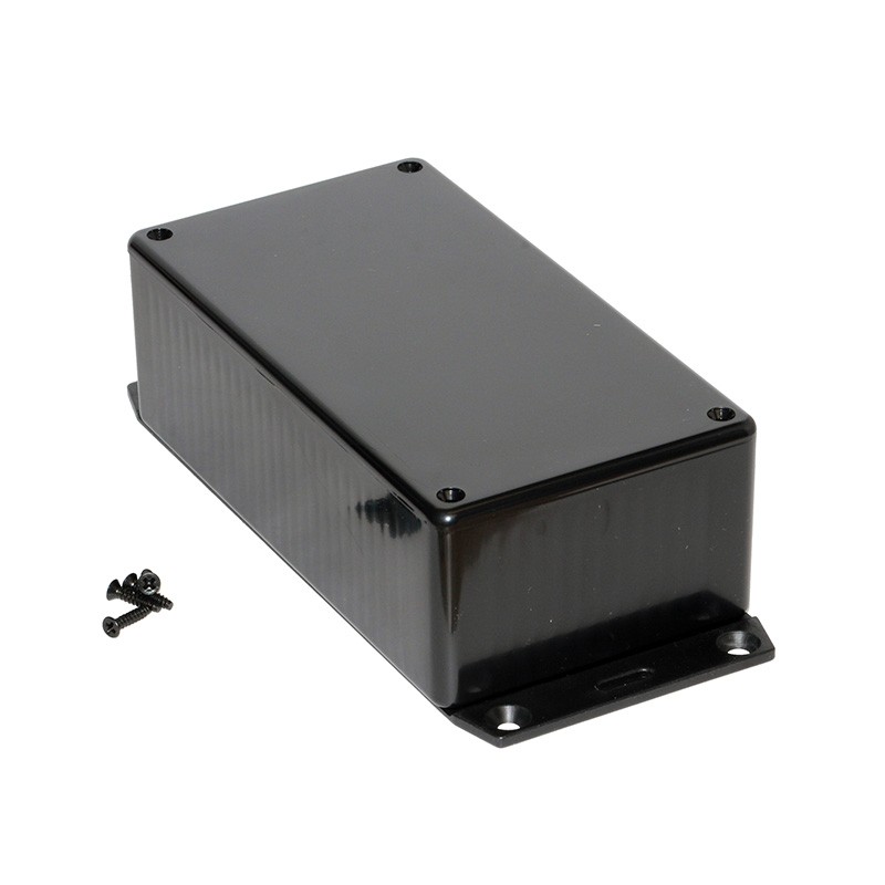 1 pcs : 1591DF2SBK - BOX PLASTIC BLK 5.89'L X 3.15'W