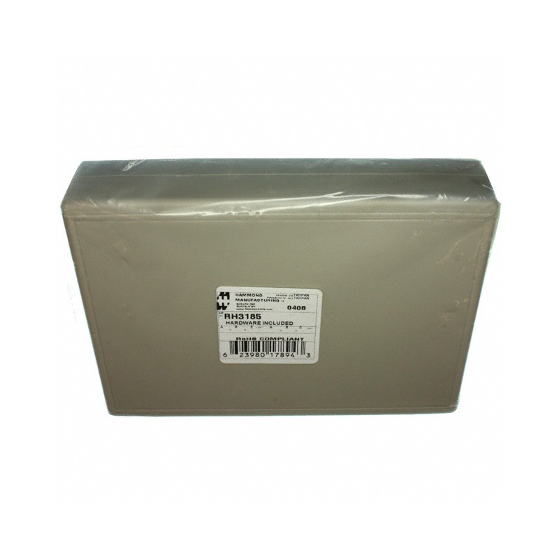 1 pcs : RH3185 - BOX PLASTIC GRAY 7.28'L X 5.32'W