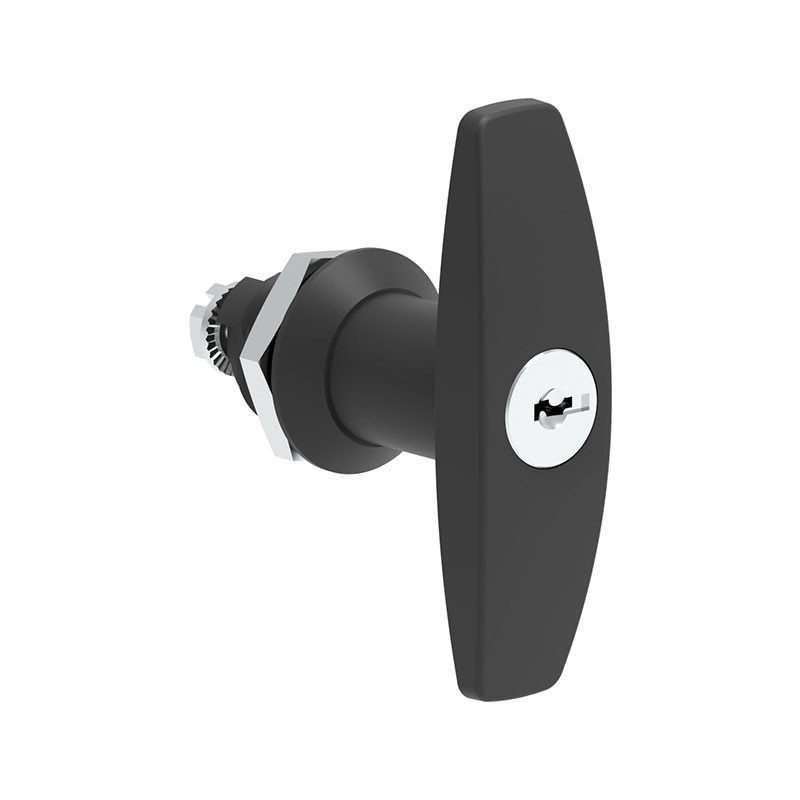 1 pcs : 110200100 - T-HANDLE CAM LOCK PNL MNT PLAS