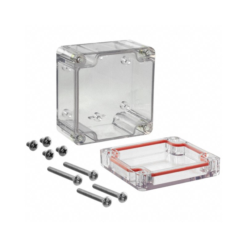 1 pcs : RB33P06C16C - BOX PLASTIC CLR 3.23'L X 3.15'W