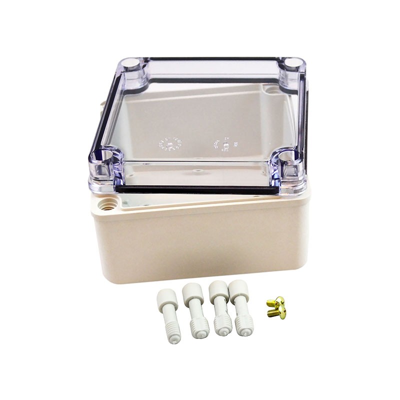 1 pcs : PTS-25310-C - BOX PLASTIC 4.92'L X 4.92'W