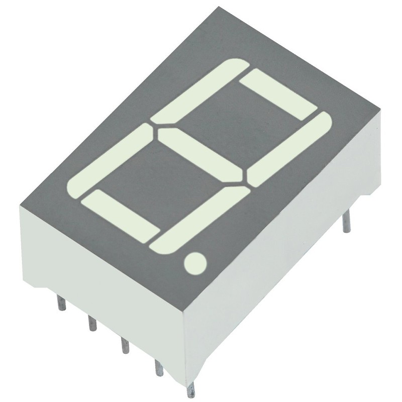 4 pcs - SC56-11CGKWA Kingbright 7-Segment LED Display, CC Green 35 mcd RH DP 14.2mm