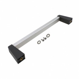 1 pcs : 1427LBC - HANDLE ALUM BLACK/CLR MTG CTR 7'