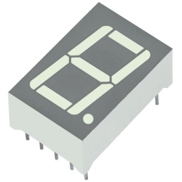 4 pcs - SA56-11SURKWA Kingbright 7-Segment LED Display, CA Red 97 mcd RH DP 14.2mm