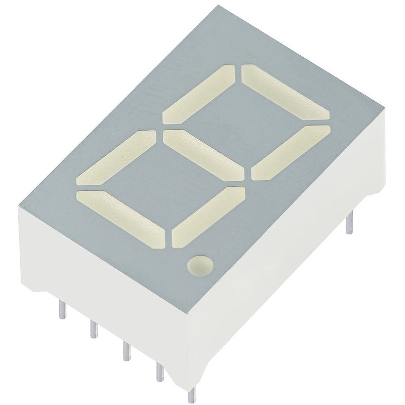 4 pcs - SC56-21SURKWA Kingbright 7-Segment LED Display, CC Red 97 mcd RH DP 14.2mm