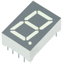 4 pcs - SC52-11SURKWA Kingbright 7-Segment LED Display, CC Red 110 mcd RH DP 13.2mm