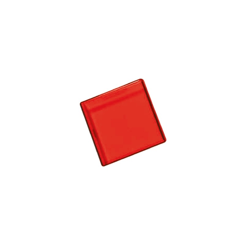 5 pcs - Panel Mount Indicator Lens Square Style, Red, 29mm Long