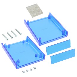 1 pcs : 1593BBTBU - BOX PLAS TRN BLU 3.75'L X 3.04'W