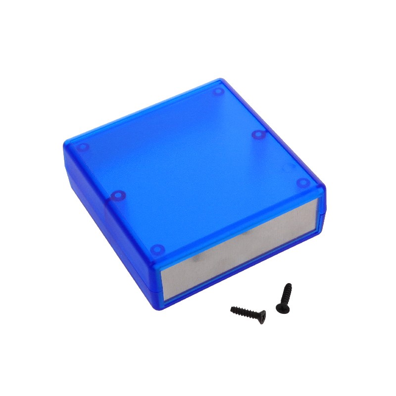 1 pcs : 1593ARALTBU - BOX PLAS TRN BLU 2.99'L X 2.91'W