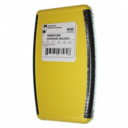 1 pcs : 1553DYLBK - BOX ABS YELLOW 5.8'L X 3.50'W