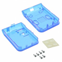 1 pcs : 1593HAMPI3TBU - CASE ABS TRANS BLU 3.88'LX2.74'W