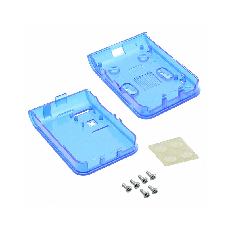 1 pcs : 1593HAMPI3TBU - CASE ABS TRANS BLU 3.88'LX2.74'W