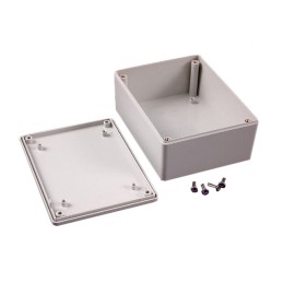 1 pcs : 1591XXSGY - BOX PLASTIC GRAY 4.43'L X 3.33'W