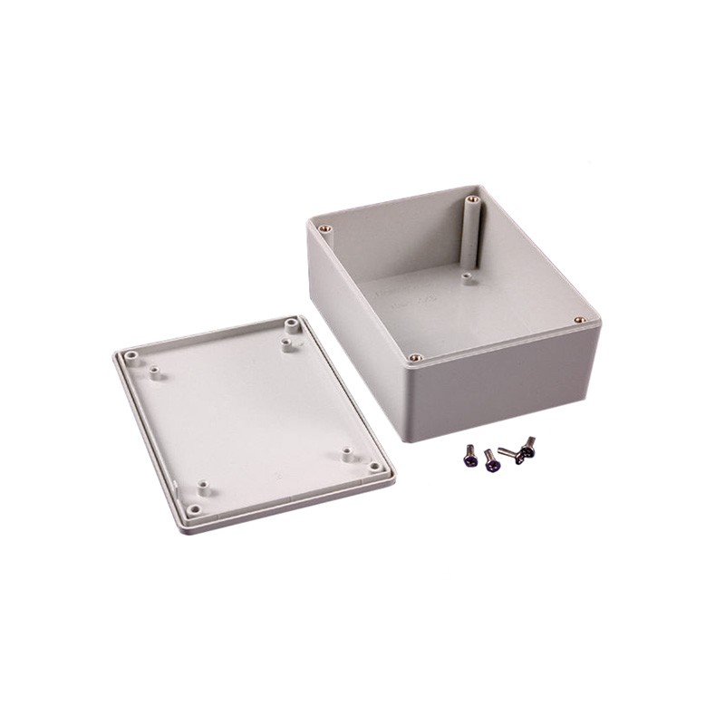 1 pcs : 1591XXSGY - BOX PLASTIC GRAY 4.43'L X 3.33'W