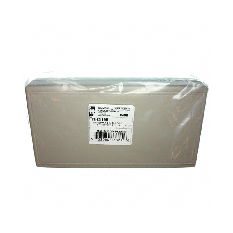 1 pcs : RH3195 - BOX PLASTIC GRAY 7.48'L X 4.02'W
