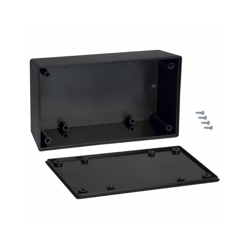 1 pcs : 053,BK - BOX ABS BLACK 5.62'L X 3.25'W