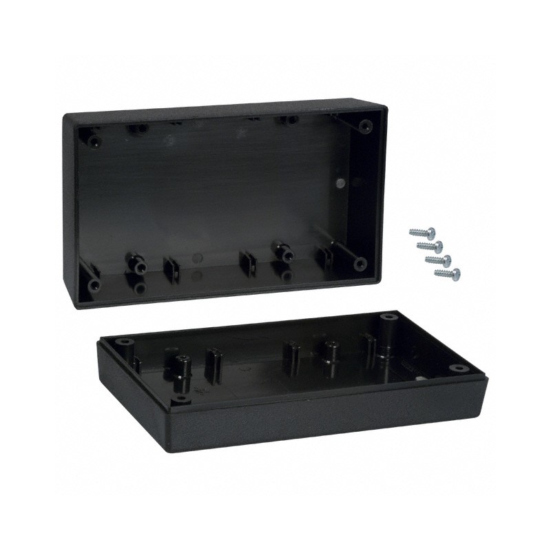 1 pcs : 152,BK - BOX ABS BLACK 5.62'L X 3.25'W