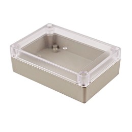 1 pcs : RP1125C - BOX ABS GRAY/CLR 4.94'L X 3.37'W