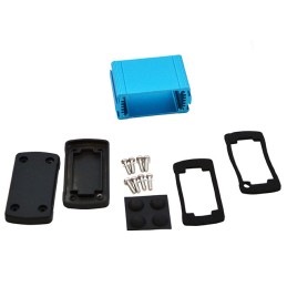 1 pcs : EXN-23350-BL - BOX ALUM BLK/BLU 2.71'L X 1.93'W