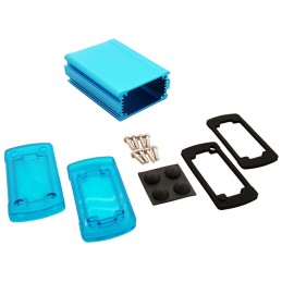 1 pcs : EXN-23351-BLP - BOX ALUM BLU/TRN BLU 3.5'LX2.7'W