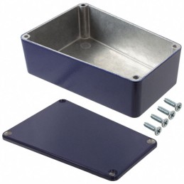 1 pcs : 1590TRPBCB - STOMP BOX ALUM 4.41'L X 3.11'W