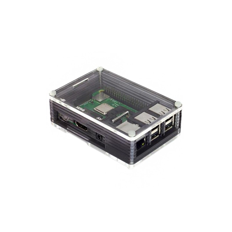 1 pcs : PIM340 - CASE ACRYLIC BLK 3.898'LX2.598'W