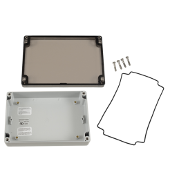 1 pcs : 1554HL2GYSL - ENCLOSURE PC SMOKE 7.1'L X 4.7'W