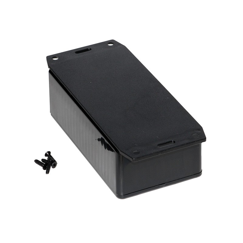 1 pcs : 1591CF2SBK - BOX PLASTIC BLK 4.72'L X 2.56'W