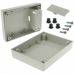 1 pcs : PBS-11532-G - BOX ABS GRAY 4.38'L X 3.25'W