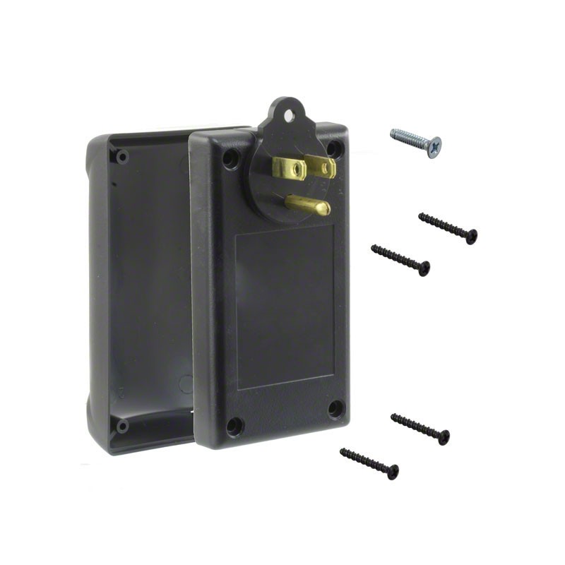 1 pcs : PPB-11861-BK - BOX ABS BLACK 4.116'L X 2.242'W