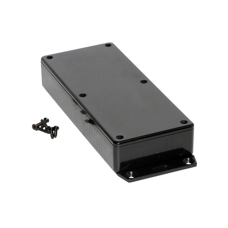 1 pcs : 1591HF2SBK - BOX PLASTIC BLK 6.52'L X 2.79'W