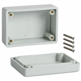 1 pcs : 1594BGY - BOX PLASTIC GRAY 3.19'L X 2.21'W