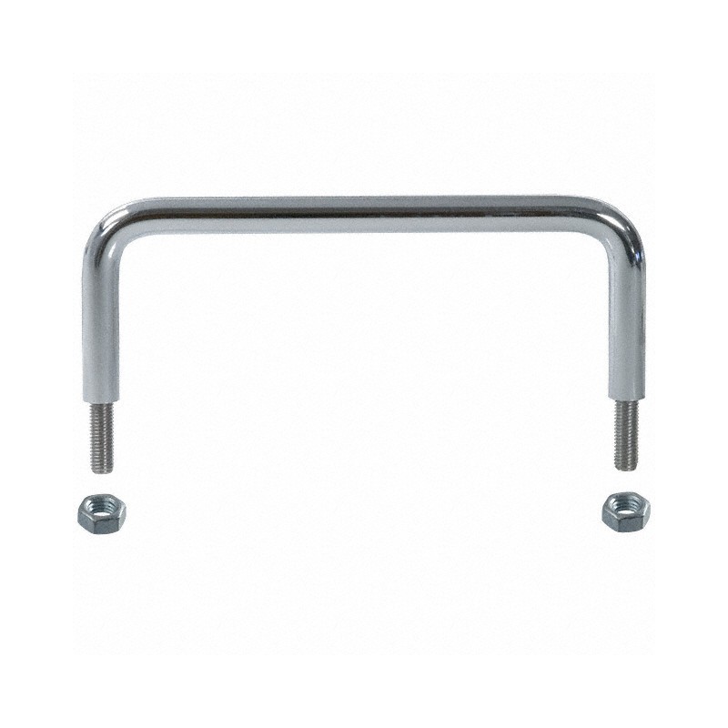 1 pcs : H-9161-B - HANDLE STL/CHROME MTG CTR 5.25'