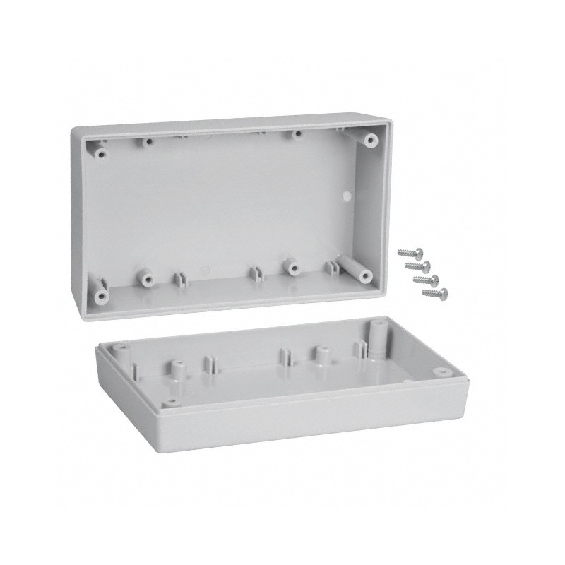 1 pcs : 152,GY - BOX ABS GRAY 5.62'L X 3.25'W