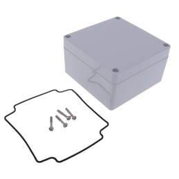 1 pcs : 1554LGY - BOX PC GRAY 4.13'L X 4.13'W