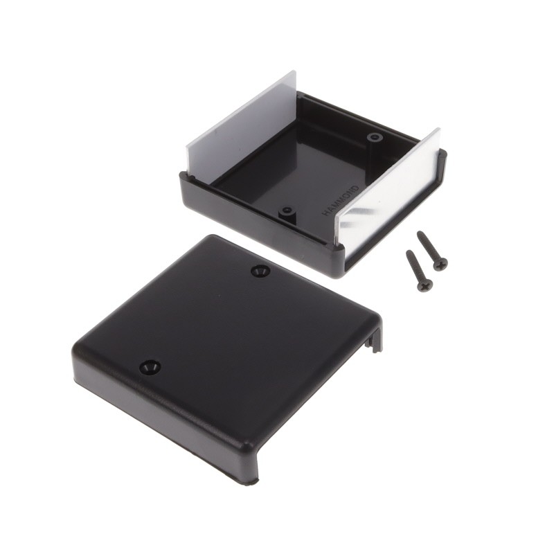 1 pcs : 1593KALBK - BOX PLASTIC BLK 2.65'L X 2.61'W