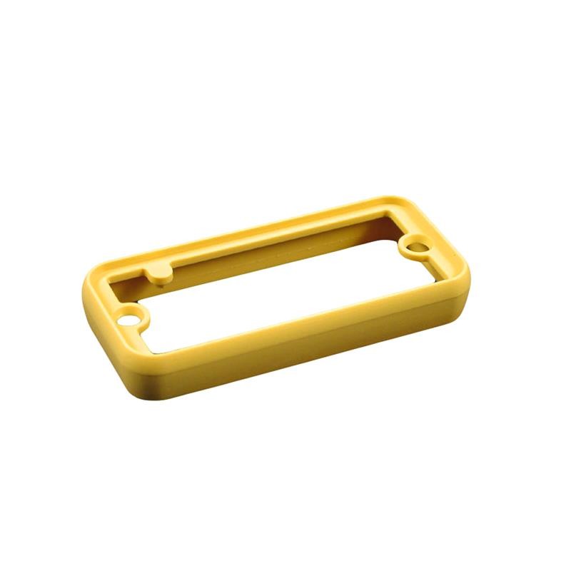 1 pcs : 1455RBY - BEZEL OPEN PLAS YELLOW 2/PACK