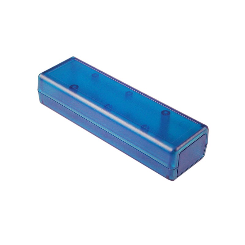 1 pcs : 1593DTBU - BOX PLAS TRN BLU 4.49'L X 1.41'W