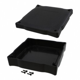 1 pcs : HH-3550 - BOX ABS BLACK 4.5'L X 4.5'W