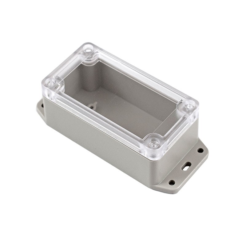 1 pcs : RP1035BFC - BOX ABS GRAY/CLR 4.72'L X 2.03'W