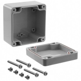 1 pcs : RB33P06G16G - BOX PLASTIC GRAY 3.23'L X 3.15'W