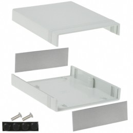 1 pcs : 1598CGY - BOX PLASTIC GRAY 7.07'L X 6.06'W