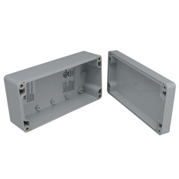 1 pcs : PN-1332-A - BOX PLASTIC GRAY 6.3'L X 3.15'W