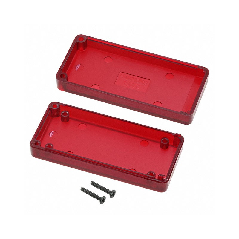 1 pcs : 1551CTRD - BOX ABS TRN RED 2.56'L X 1.18'W