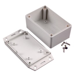 1 pcs : 1591XXLFLGY - BOX PLASTIC GRAY 3.43'L X 2.28'W