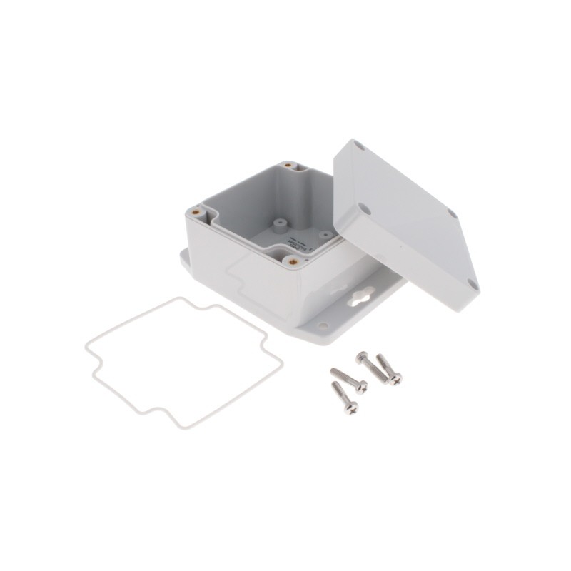 1 pcs : PN-1331-AMB - BOX PLASTIC GRAY 3.23'L X 3.15'W