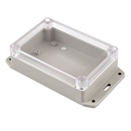 1 pcs : RP1125BFC - BOX ABS GRAY/CLR 6.14'L X 3.42'W